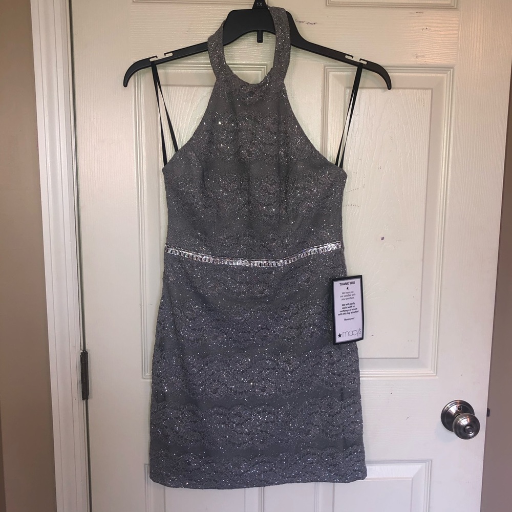 NWT City Studio Juniors' Glitter Lace Dress